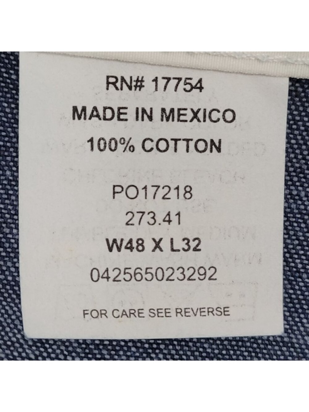 Key Imperial Men's Blue Denim Bib Overalls US Size 48x32 NWOT - Picture 12 of 12